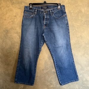Vintage Y2K Abercrombie & Fitch Button Fly Cropped Jeans